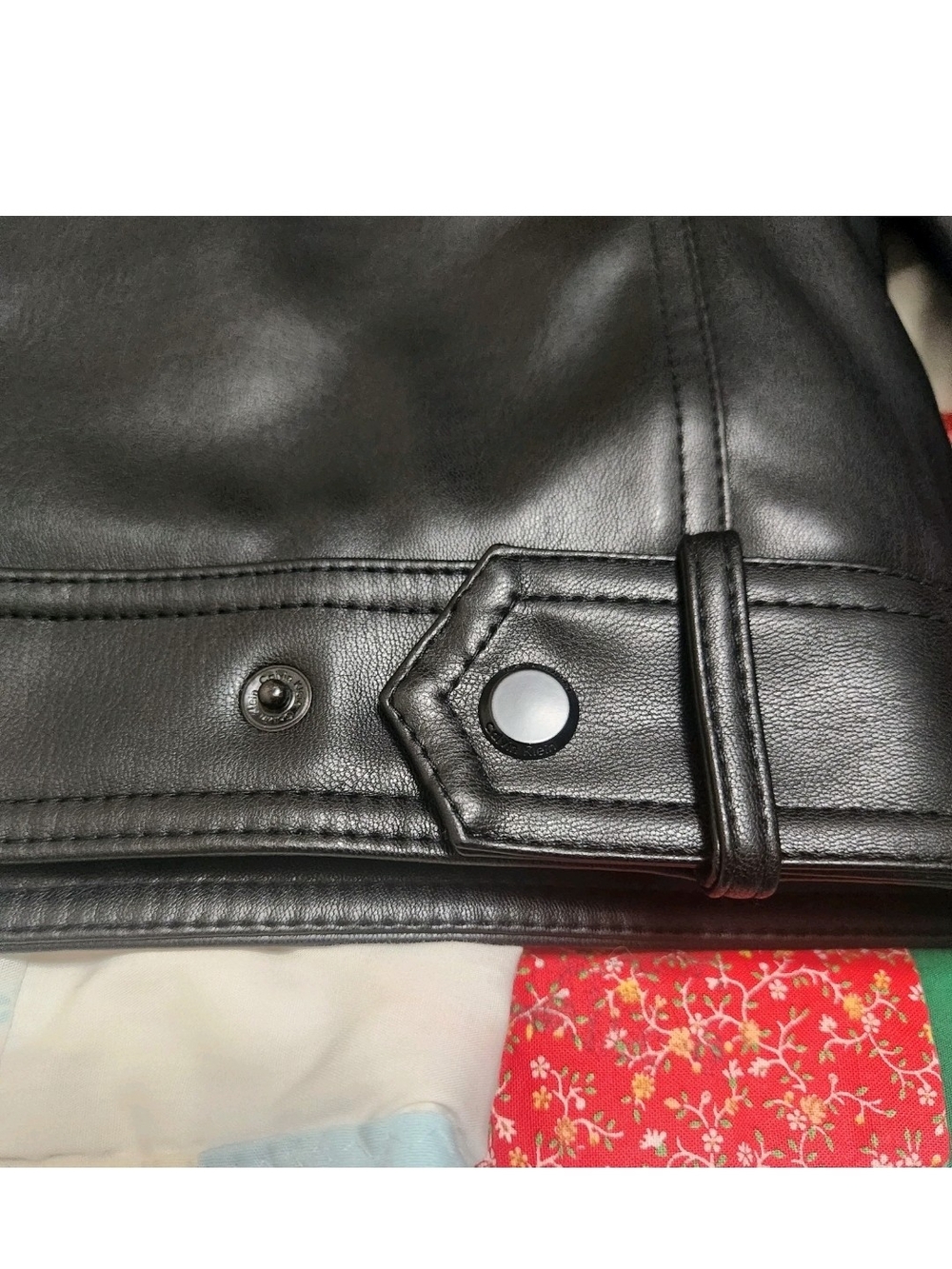 Calvin Klein Everday Essential Faux Leather Jacket M Moto Classic Capsule - Picture 14 of 14